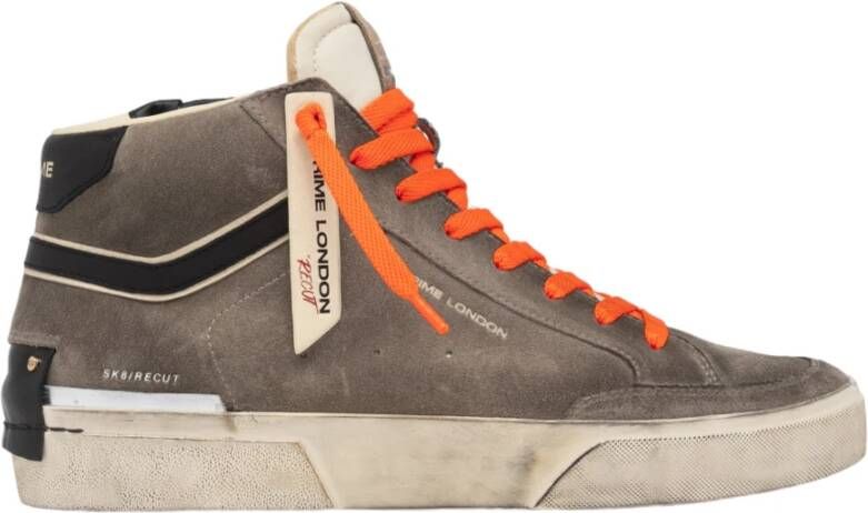 Crime London Grijze Sneakers Gray Heren