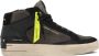 Crime London Groene leren sneakers met zwarte details Green Heren - Thumbnail 5