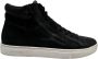 Crime London Hoge Top Dubbele Rits Sneakers Black Heren - Thumbnail 1