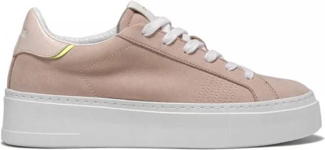 Crime London Klassieke Witte Sneakers Pink Dames