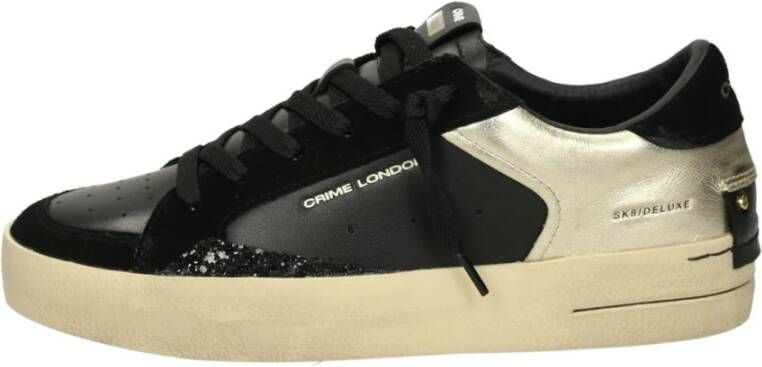 Crime London Lage Sneakers Black Dames