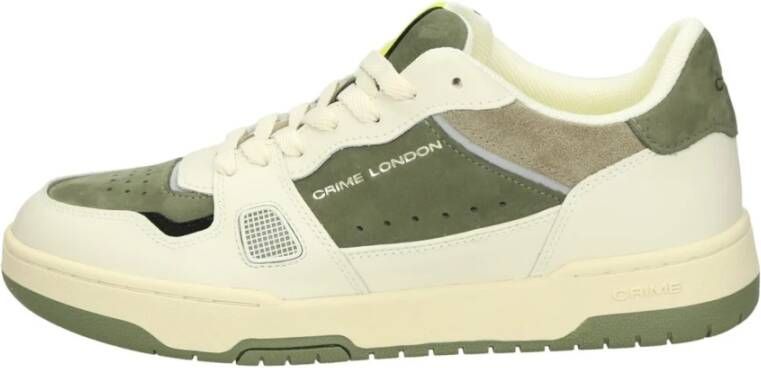 Crime London Lage Top Sneakers Green Heren