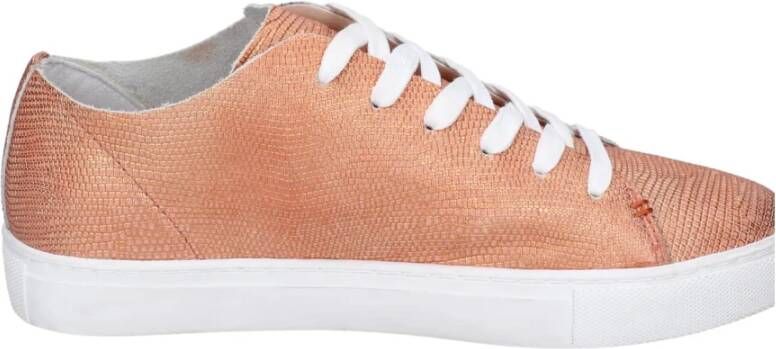 Crime London Leren Dames Sneakers Orange Dames