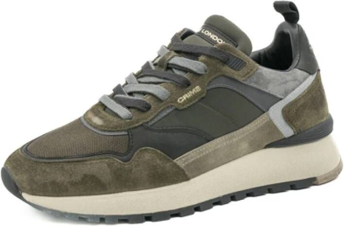 Crime London Lunar Herenschoenen Aw24 Green Heren