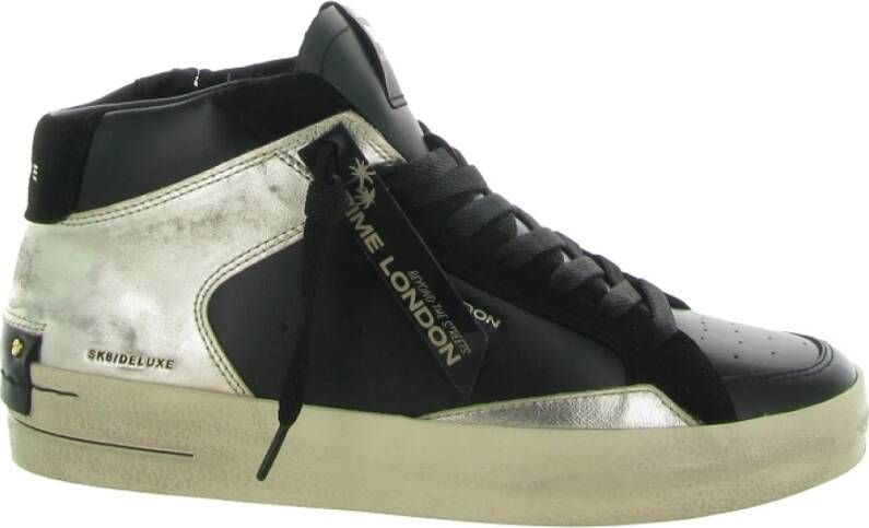 Crime London SK8 Deluxe Mid Sneakers Black Dames