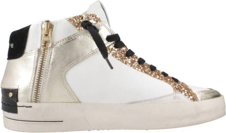 Crime London SK8 Deluxe Mid Sneakers White Dames