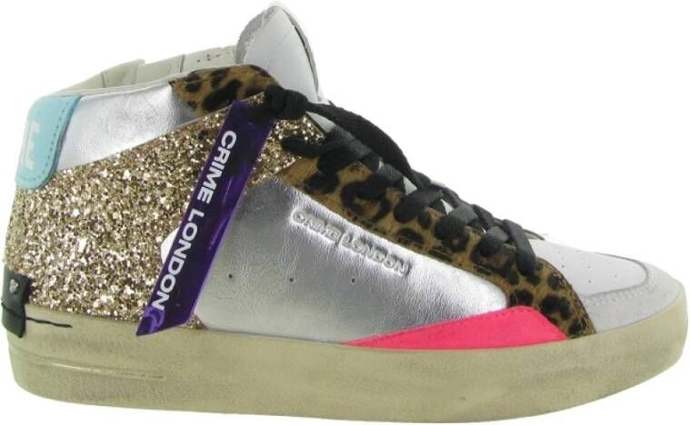 Crime London SK8 Mid Glitter Schoenen Multicolor Dames