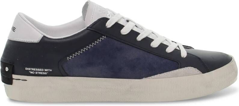 Crime Low Top Distressed sneakers Blauw Heren