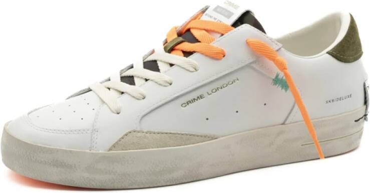 Crime London Sneakers met contrasterende hiel White Heren