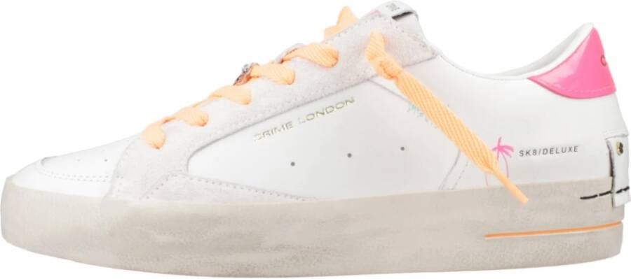 Crime London Tropicana Sneakers voor Vrouwen White Dames