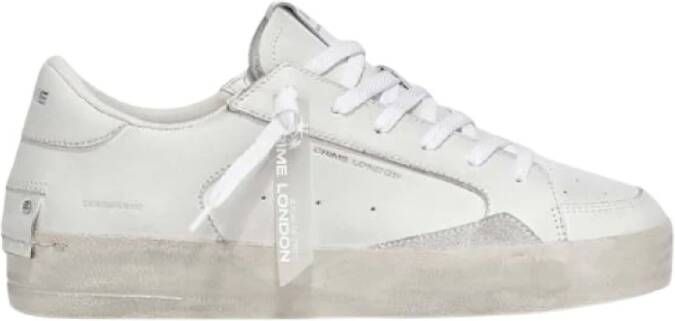 Crime London Street Style Sneakers voor Mannen White Heren