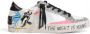 Crime London Textiel Accenten Leren Sneaker Dames Collectie White Dames - Thumbnail 2