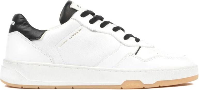 Crime London Tijdloze Retro Zwarte Sneakers White Heren