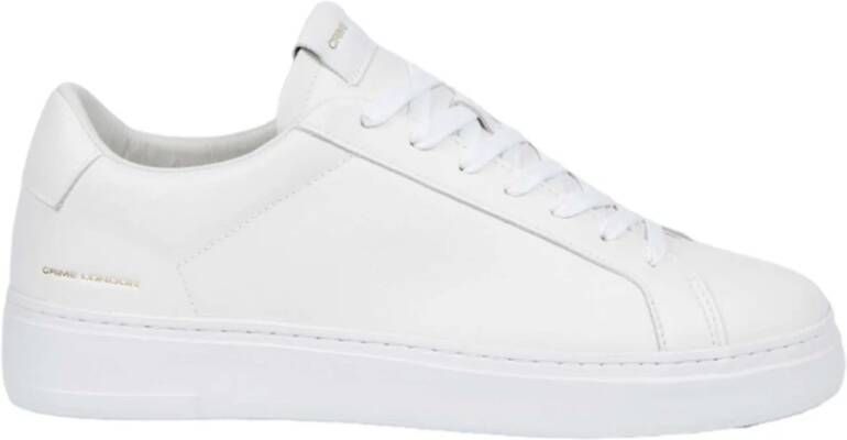 Crime London Witte Extralight Sneakers met Gouden Branding White Heren