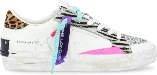 Crime London Witte leren Jungle Fever sneakers Multicolor Dames