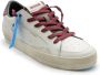 Crime London Klassieke Bandzool Sneakers Wit Bourgondië White Heren - Thumbnail 8