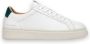 Crime London Witte Leren Sneakers met Groene Hiel White Heren - Thumbnail 1