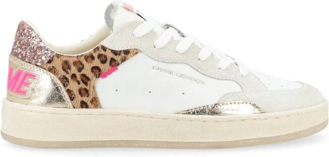 Crime London Witte leren Wild Safari sneakers Multicolor Dames