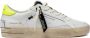 Crime London Witte Sneaker met Gele Hiel Tab White Heren - Thumbnail 1