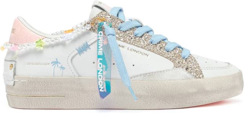 Crime London Witte Sneakers voor een stijlvolle look White Dames