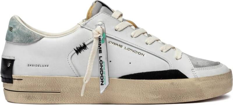 Crime London Witte Sneakers voor Stedelijke Stijl White Heren