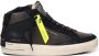 Crime London Groene leren sneakers met zwarte details Green Heren - Thumbnail 1