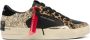 Crime London Zwarte leren sneaker met gouden glitter Black Dames - Thumbnail 1