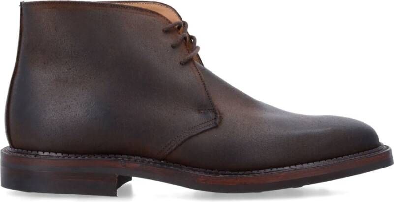 Crockett & Jones Donkerbruine Chukka Boots Brown Heren