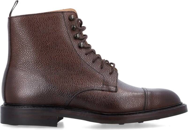 Crockett & Jones Donkerbruine Gesloten Derby Boot Brown Heren