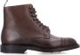 Crockett & Jones Donkerbruine Gesloten Derby Boot Brown Heren - Thumbnail 1