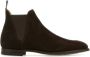 Crockett & Jones Suède Enkellaarzen Bruin Elastische Inzetstukken Brown Heren - Thumbnail 1