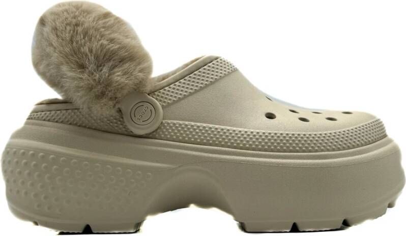 Crocs Beige Gevoerde Schoenen voor Moderne Vrouw Beige Dames