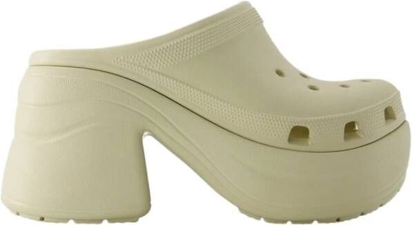 Crocs Beige Siren Chain Slides Instappers Synthetisch Beige Dames