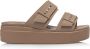 Crocs Bruine Brooklyn Buckle Dames Sandalen Brown Dames - Thumbnail 1