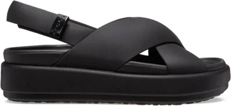 Crocs Casual Sleehak Sandaal Black Dames