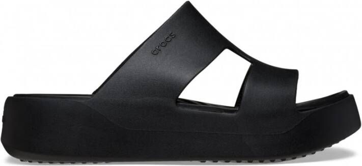 Crocs Classic Crush Ciabatta Sandal Black Dames