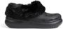 Crocs Zwarte Instap Sandalen met Nepbont Trim Black Heren - Thumbnail 1