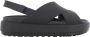 Crocs Brooklyn Luxe Cross Strap 209407-060 Vrouwen Zwart Sandalen - Thumbnail 2