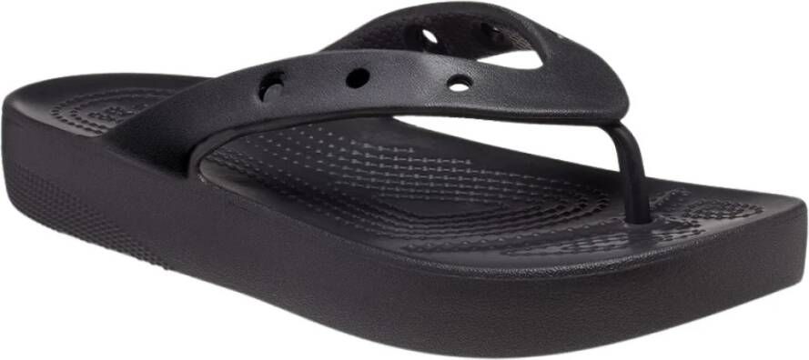 Crocs Vrouwenslippers Classic Platform Flip Black Dames