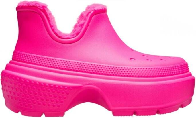 Crocs Fuchsia Stomp Shorty Laarzen Pink Dames