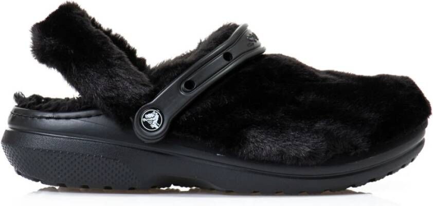 Crocs Fur Sure Classic Klomp Black Dames