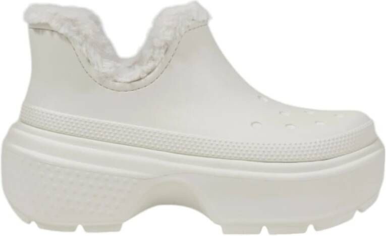 Crocs Gevoerde Shorty Boot voor vrouwen White Dames