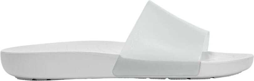 Crocs Glanzende Splash Slippers White