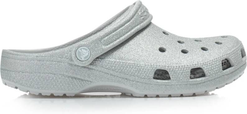 Crocs Glitter Classic Klompen Gray Dames