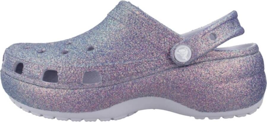 Crocs Glitter Platform Klompen Purple Dames