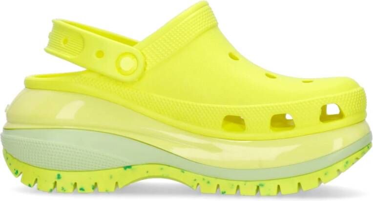 Crocs Klassieke Mega Crush Muil Klomp Yellow Dames