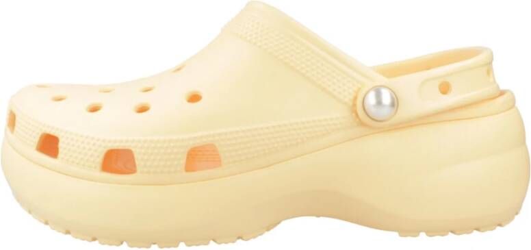 Crocs Klassieke Platform Parel Klompen Orange Dames