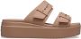 Crocs Slippers Brooklyn Low Wedge plateau zomerschoen pantoffels met gespsluiting - Thumbnail 2