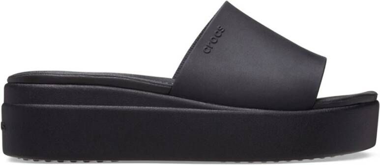 Crocs LiteRide Sleehak Sandalen Black Dames