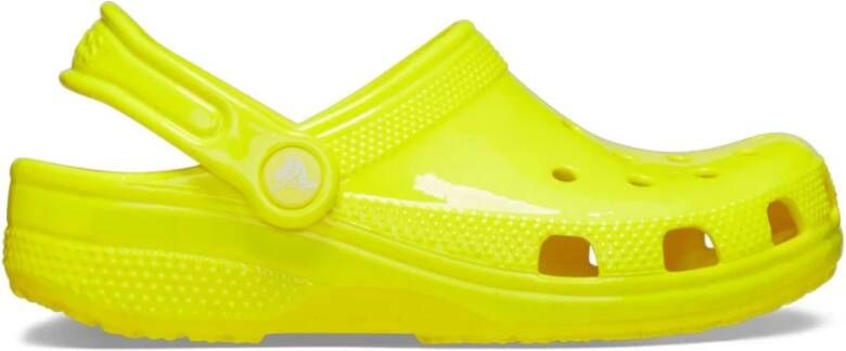 Crocs Neon Classic Klompen Geel Rond Plat Yellow Heren